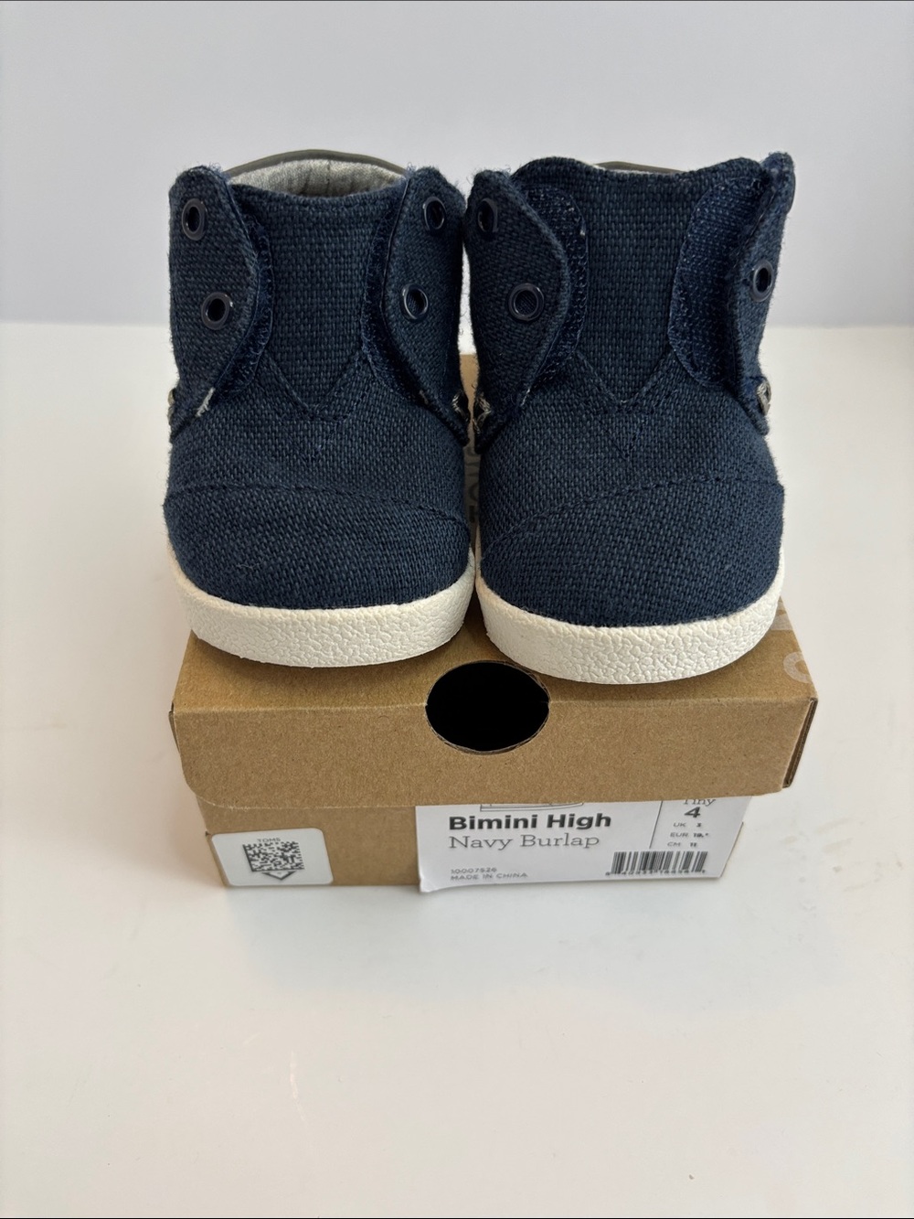 Toms Bimini High Kids Sneakers - Navy WITH BOX